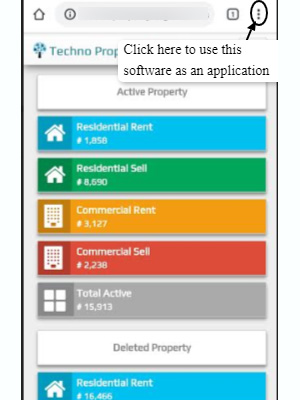 Step 9- Techno Property Software- How it works for Mobile